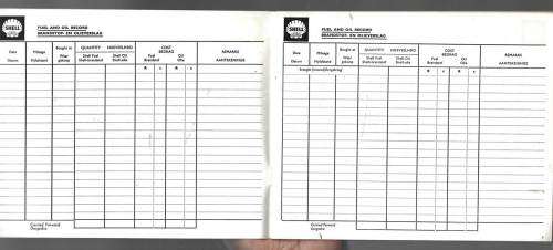 Logbook - Commercial vehicle - Old (60,) style blank logbook