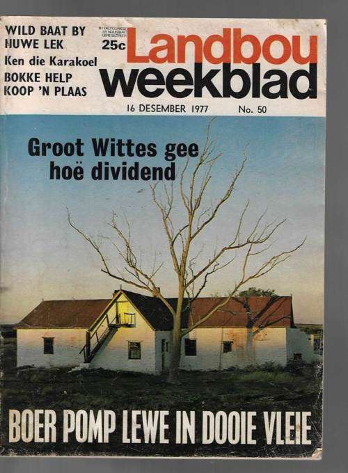 Landbouweekblad Tydskrif 16 Des 1977 - sien scans vir inhoud