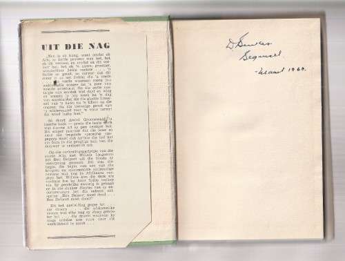 Uit die nag - Andre Groenewald - 1960 - Spanningsverhaal