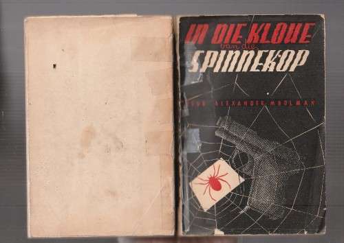 In die Kloue van die Spinnekop - Alexander Moolman - 1950 - Goeie Hoop sagteband speurverhaal