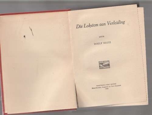 Die lokstem van verleiding - Roelf Britz - 1945 - Avontuur roman