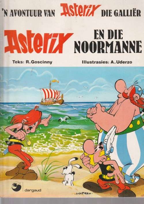 Asterix en die Noormanne - Goscinny and Uderzo - Afrikaanse comic strookprent