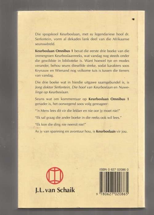 Keurboslaan Omnibus 1 - Theunis Krog - Jong dr Serfontein - Hoof van Keurboslaan - Nuwelinge op Keur