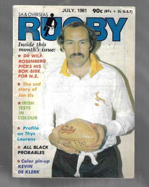 RUGBY Magazine July 1981 - Pre view of NZ Tour