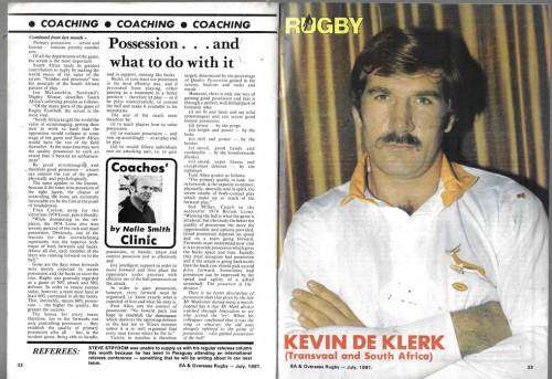 RUGBY Magazine July 1981 - Pre view of NZ Tour