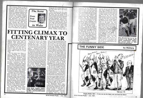 RUGBY Magazine July 1981 - Pre view of NZ Tour