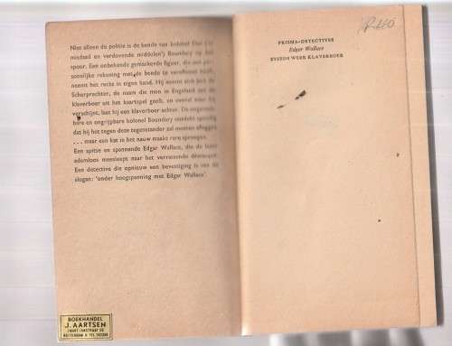 Steeds weer Klaverboer - Edgar Wallace - Speurverhaal - Nederlands
