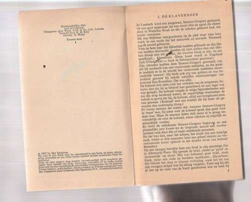 Steeds weer Klaverboer - Edgar Wallace - Speurverhaal - Nederlands