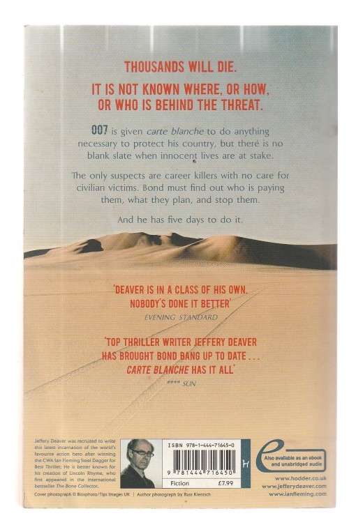 James Bond - Carte Blanche - Jeffrey Deaver - 007 Adventure
