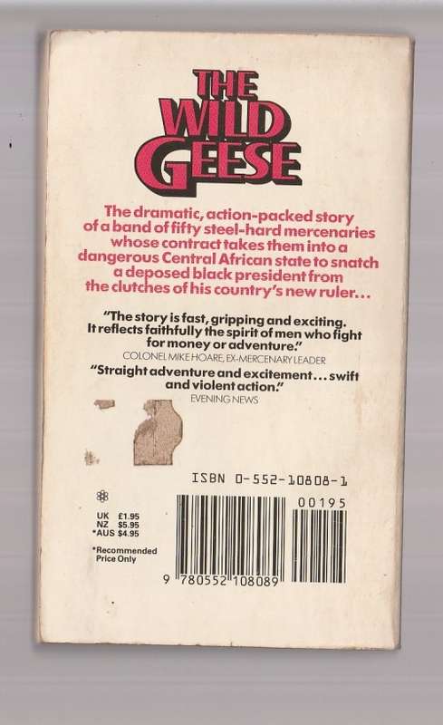 The Wild Geese - Daniel Carney - Book of the Film - Mecenary Adventure (j3)