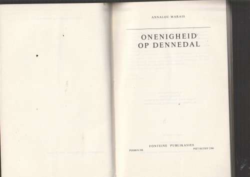 Onenigheid op Dennedal - Annalou Marais - Dennedal reeks vir Meisies