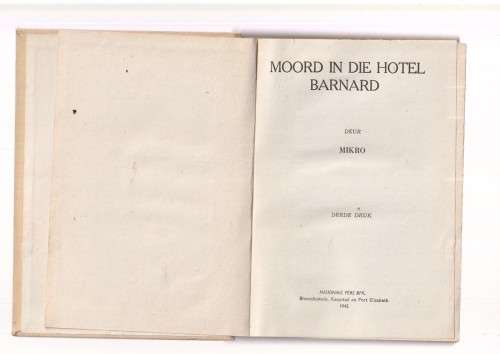 Moord in die Hotel Barnard - Mikro - 1945 - Speurverhaal