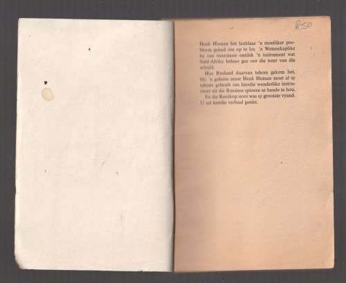 In die kloue van Kameraad Kristof - Jef van Staden - Henk Human reeks - Pronk boek