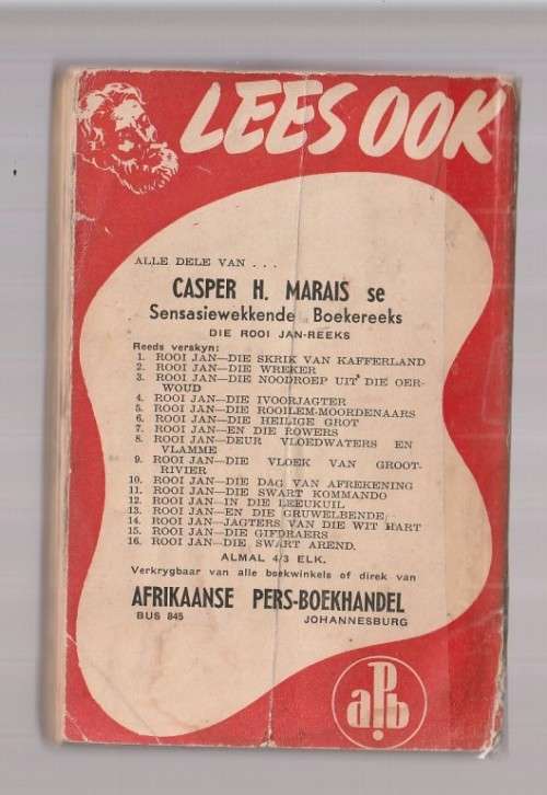 Rooi Jan nr 17 - APB - Die Skedeldraers - Casper H Marais - 1949