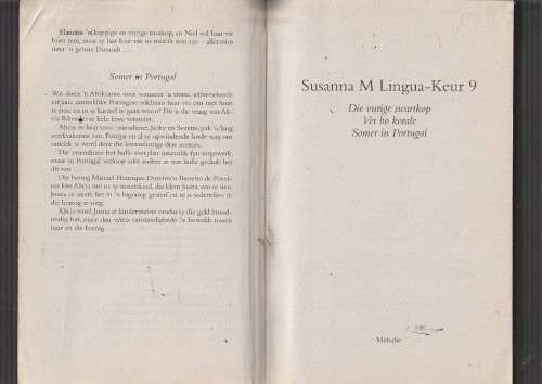 Susanna M Lingua Keur 9 - Die vurige swartkop / Ver bo korale / Somer in Portugal