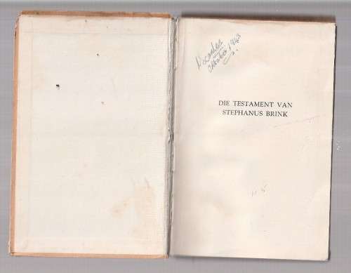 Die testament van Stephanus Brink - Joh Siebrits - 1943 - Speurverhaal