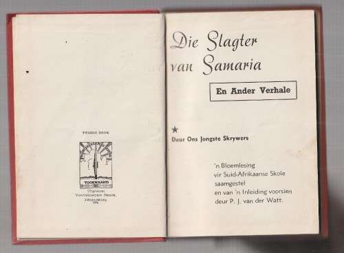 Die slagter van Samaria en ander verhale - PJ van der Watt - 1956 - (rooi omslag) (k3)