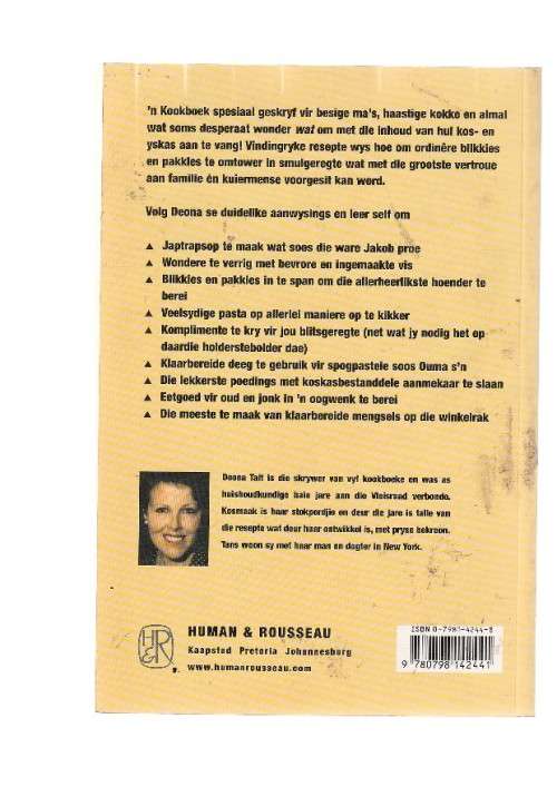 Kook met Blikkies en Pakkies - Deona Tait (m1) - Resepteboek