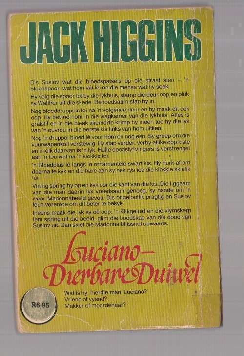 Luciano - Dierbare duiwel - Jack Higgins (k4) misdaad riller vertaal van Luciano`s Luck
