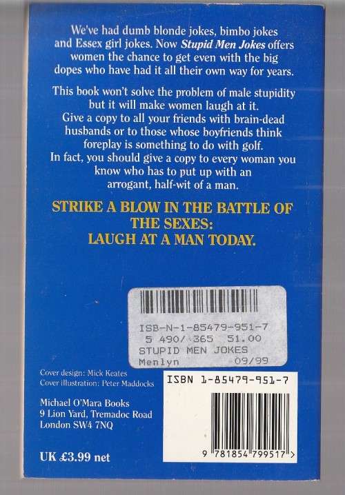 Stupid men Jokes - Nancy Gray (K4)