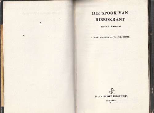Spook van Ribbokrant - RH Sutherland - Jeug avontuut (k5)