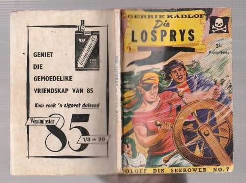 Die Losprys - Gerrie Radlof - Oloff die seerower nr 7 (k4) - 1958 Pionier Boek