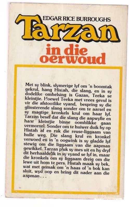 Tarzan in die Oerwoud - Edgar Rice Burroughs (k4) - Tarzan nr 6 Olympos uitgawe
