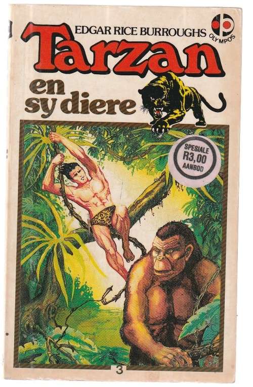 Tarzan en sy Diere - Edgar Rice Burroughs - (k4) Tarzan nr 3 Olympos uitgawe