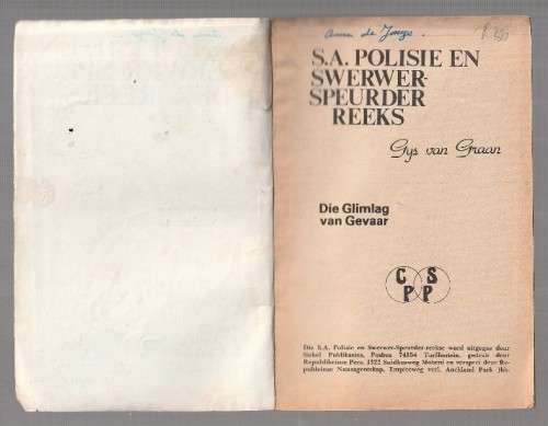 Die Glimlag van Gevaar - Gys van Graan (k5) - SA Polisie & Swerwer Speurder 23