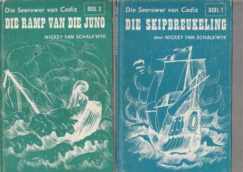 Seerower van Cadiz - Nickey v Schalkwyk - Volreeks lot van 4 boeke (e7)