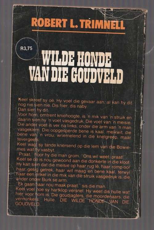 Wilde honde van die Goudveld Robert L Trimnell (k4) Western HELL ON LEGG`S HILL
