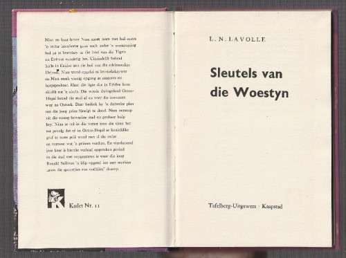 Sleutels van die Woestyn - LN Lavolle Kadet reeks nr 11 (k5)