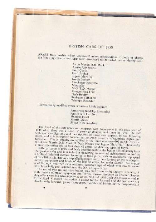 The Motor Yearbook of 1951 - Vintage collectable item - Pomeroy & Walkerley (M1)