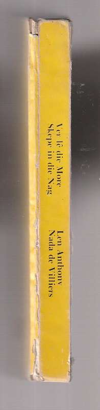 Dubbelroman  - Len Anthony - ver le die more / Nada de Villiers - Skepe in die nag (c1)