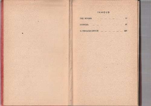 O Heilige Onrus - WA de Klerk - 1960 - 3 Novelles (c1)