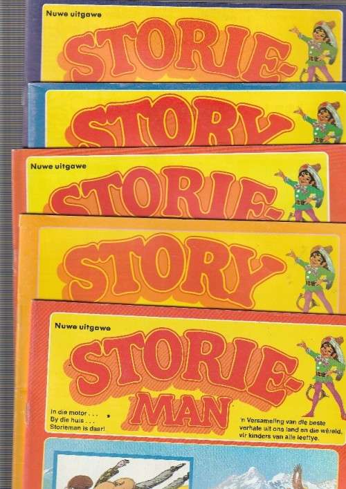 Lot van 5 STORIEMAN kinder tydskrfte - Nr 1 2 3 7 en 18 (O3)