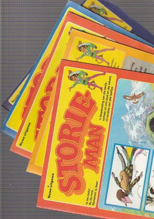 Lot van 5 STORIEMAN kinder tydskrfte - Nr 1 2 3 7 en 18 (O3)