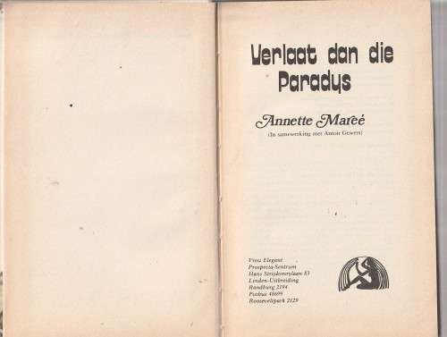 Verlaat dan die Paradys - Annette Maree (c4) - Roman