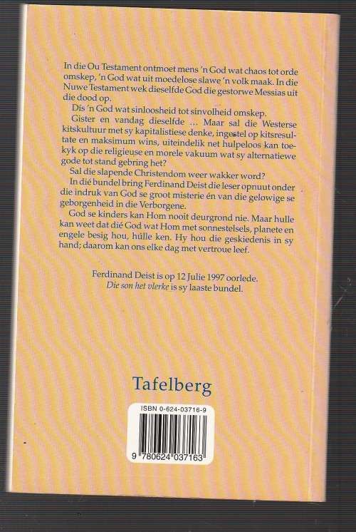 Die son het vlerke - Ferdinand Deist (b3) - Meditasies oor God en Menswees