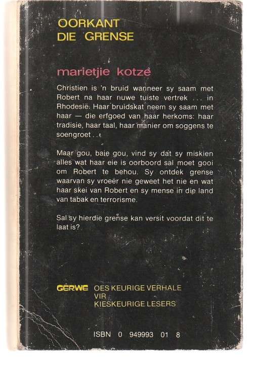 Oorkant die Grense - Marietjie Kotze (o1) Roman