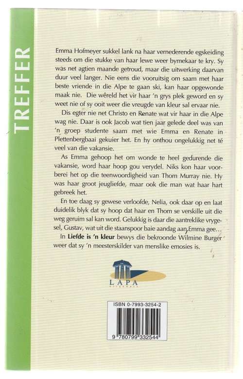 Liefde is n kleur - Wilmine Burger (b2) Lapa treffer roman