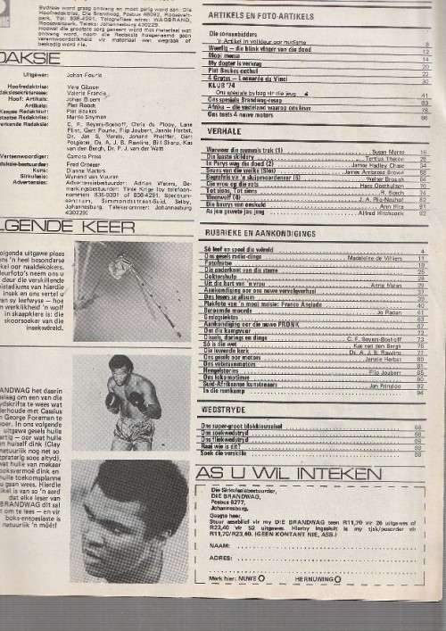Brandwag Tydskrif - 18 Oktober 1974