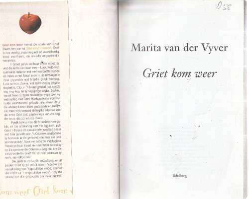 Griet kom weer & Griet skryf n Sprokie - Marieta van der  Vywer  - Altwee Boekie (e7)