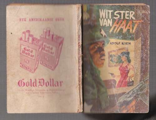 Wit ster van haat - Adolf Koen - Pronk Boek - 1962 - Avontuurverhaal