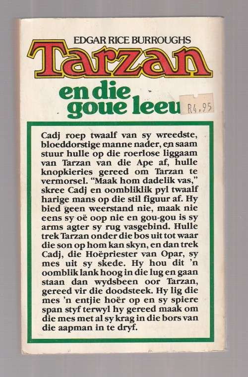 Tarzan en die Goue Leeu - Edgar Rice Burroughs - (o4) Tarzan reeks nr 9