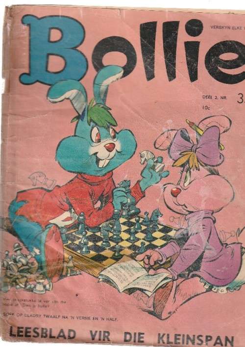 Lot van 9 Bollie + 1 x Bunny Kinder tekenprent tydskrifte