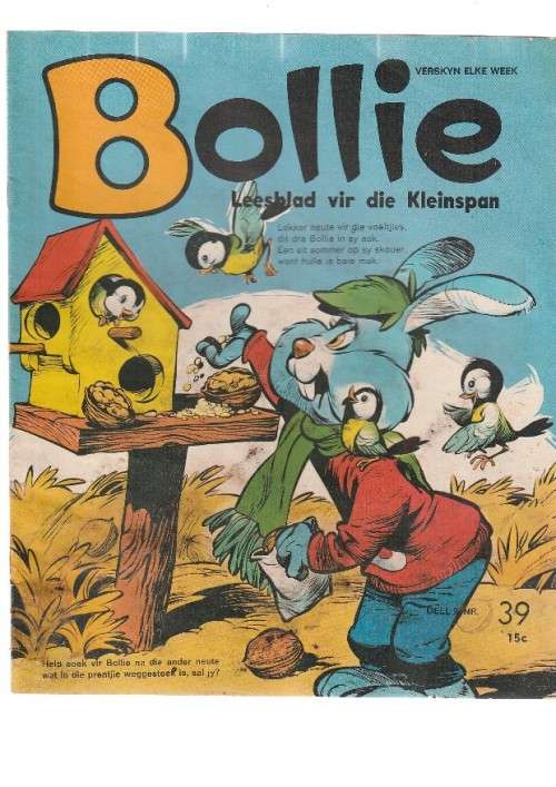 Lot van 9 Bollie + 1 x Bunny Kinder tekenprent tydskrifte
