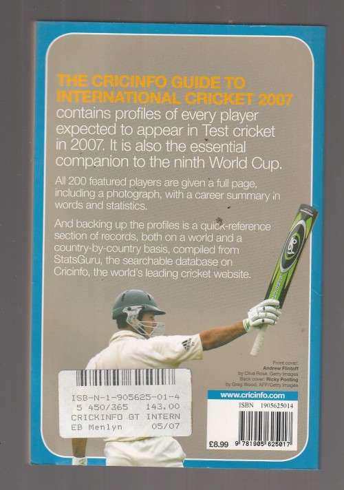 Cricinfo guide International Cricket 2007 (a2)