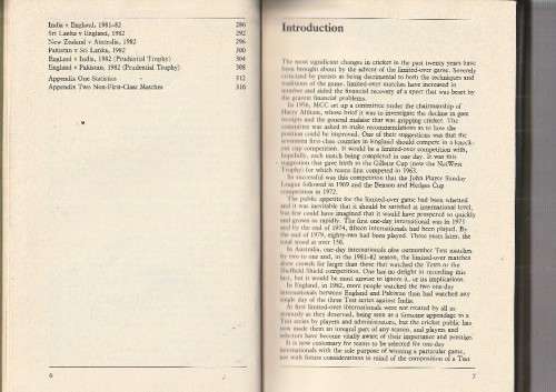 The Book of one day Internationals - David Lemmon (a2) - Cricket