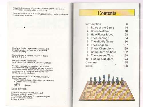 Pocket Chess - Raymond Keene - Hand book for the enthusiast (a2)